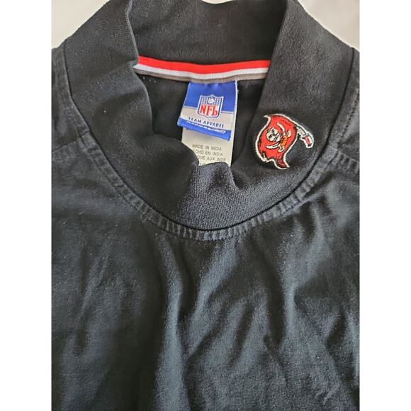 NFL Team Apparel Reebok Buccaneers Mens T-Shirt Black Size Large Cotton Blend - Picture 9 of 14